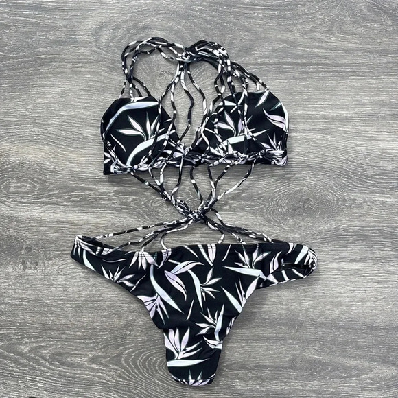 Mikoh Seychelles Monokini One Piece Swimsuit, bird of paradise pink - Picture 7 of 11